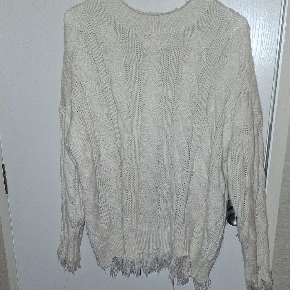 Cozy Cream Cable Knit Sweater